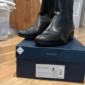 Cole Haan black waterproof boots size 9.